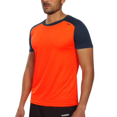 T-shirt tecnhique runnek limit orange fluorine