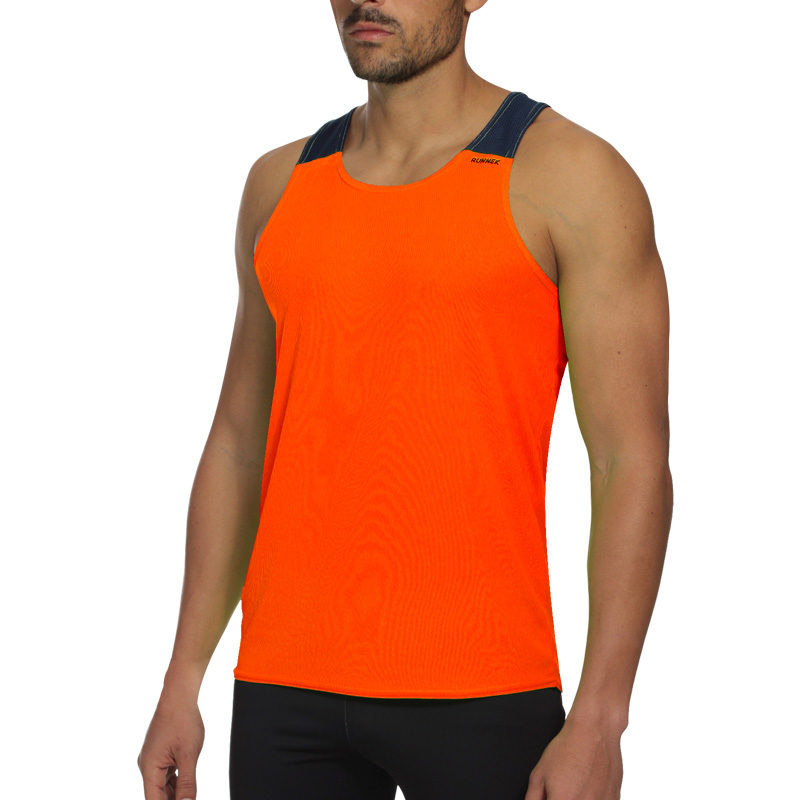 T-shirt with straps tecnhique vest orange fluor