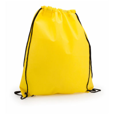 non-woven backpack yellow