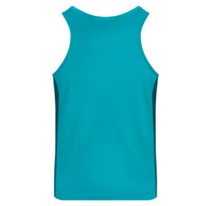 T-shirt with straps cube aquamarine