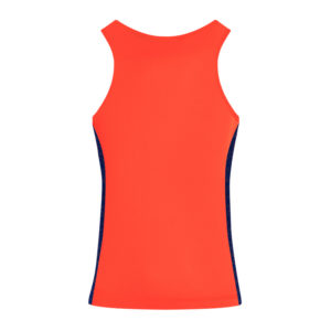 T-shirt with straps cube woman orange neon